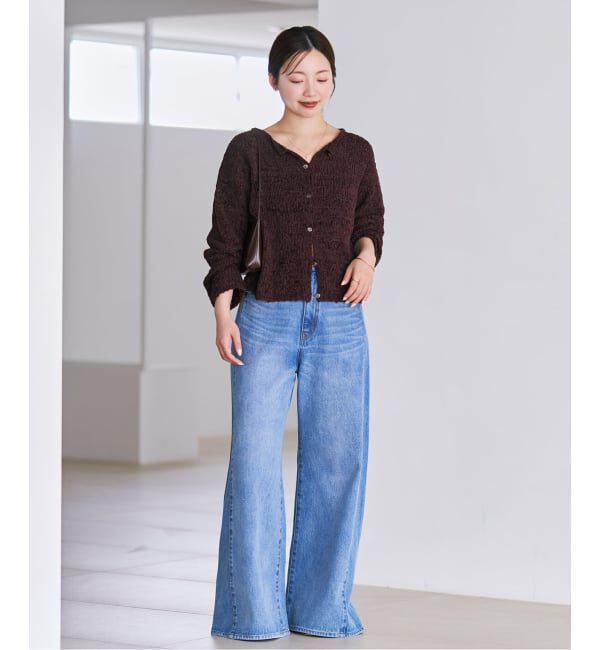Plage「《一部店舗・WEB限定追加》Fringe yarn カーディガン 3」|カーディガン|
