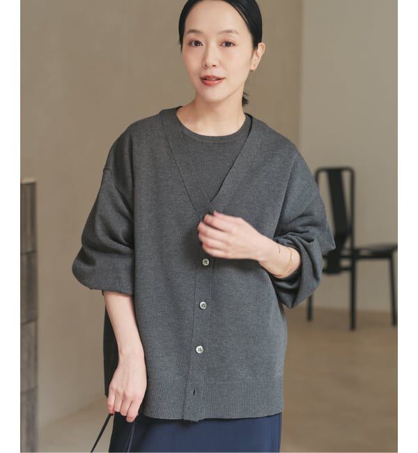 Plage「《一部店舗・WEB限定追加予約》sweat kn nuance カーディガン 2」|カーディガン|