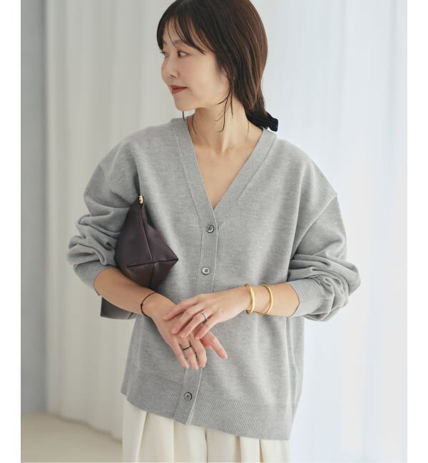 Plage「《一部店舗・WEB限定追加予約》sweat kn nuance カーディガン 2」|カーディガン|グレーB