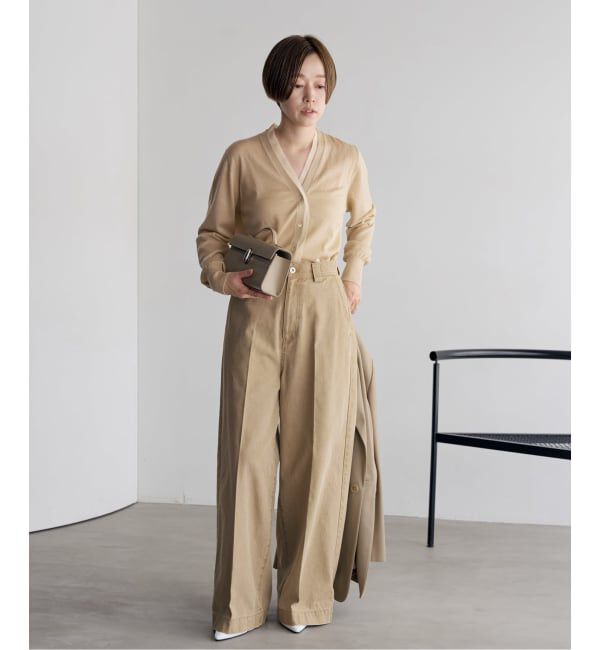 Plage「《予約》Chiffon Collar カーディガン」|カーディガン|
