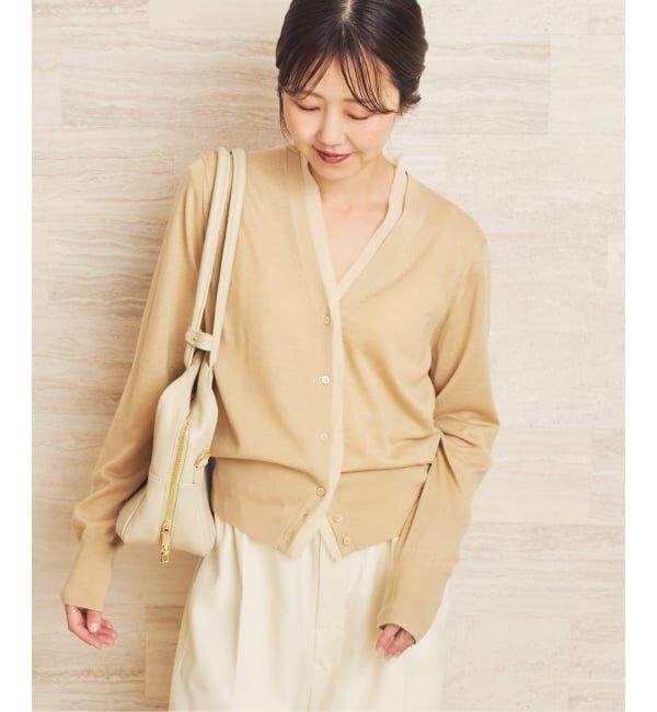 Plage「《予約》Chiffon Collar カーディガン」|カーディガン|