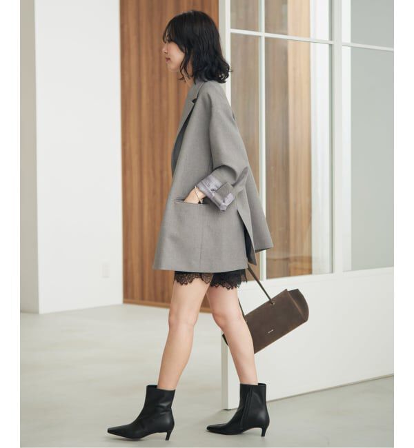 SLOBE IENA「《WEB限定/予約》SLOBE キトゥンヒールブーツ」|ショートブーツ|