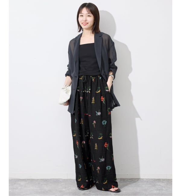 SLOBE IENA「《追加》embroideryメッシュパンツ」|その他|
