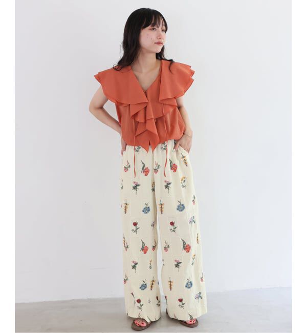 SLOBE IENA「《追加》embroideryメッシュパンツ」|その他|