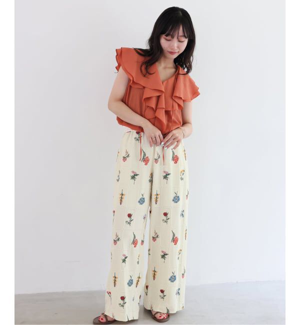 SLOBE IENA「《追加》embroideryメッシュパンツ」|その他|