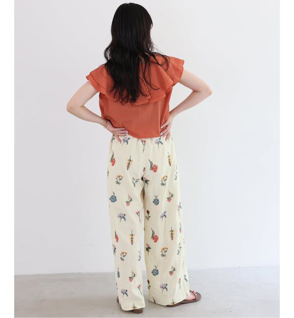 SLOBE IENA「《追加》embroideryメッシュパンツ」|その他|