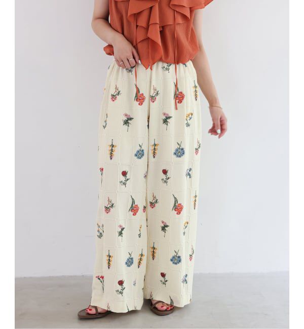 SLOBE IENA「《追加》embroideryメッシュパンツ」|その他|
