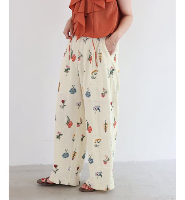 SLOBE IENA「《追加》embroideryメッシュパンツ」|その他|