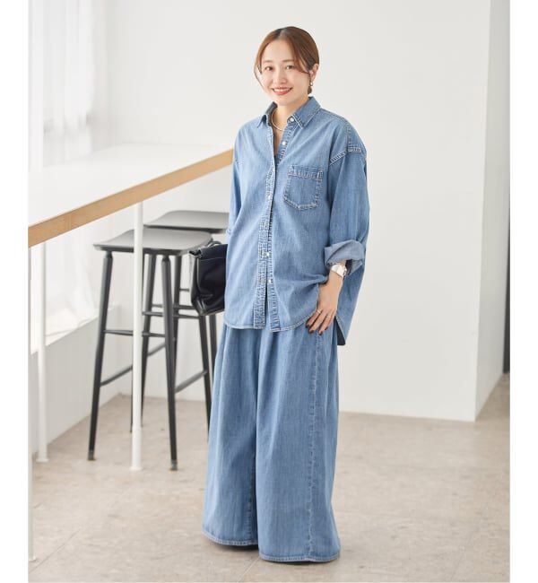 JOURNAL STANDARD「コーンデニムライトオンススーパーワイドパンツ」|デニム|