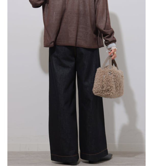 JOURNAL STANDARD relume「デニムライク2タックワイドパンツ」|デニム|