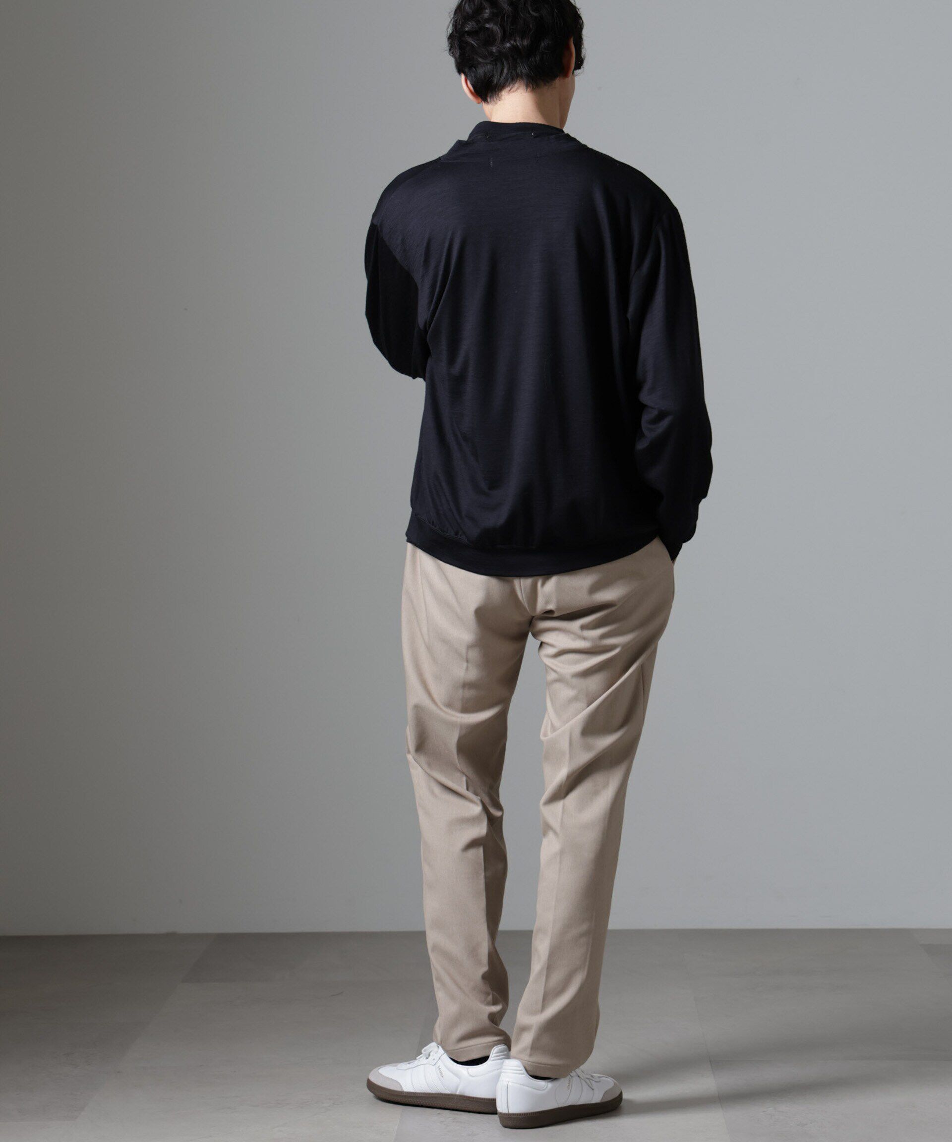 NANO universe「｢N TROUSERS BASIC｣CATINA(R)ﾒﾗﾝｼﾞ二重織ﾂｲﾙｽﾄﾚｯﾁﾊﾟﾝﾂ(ｾｯ  」|スーツ|