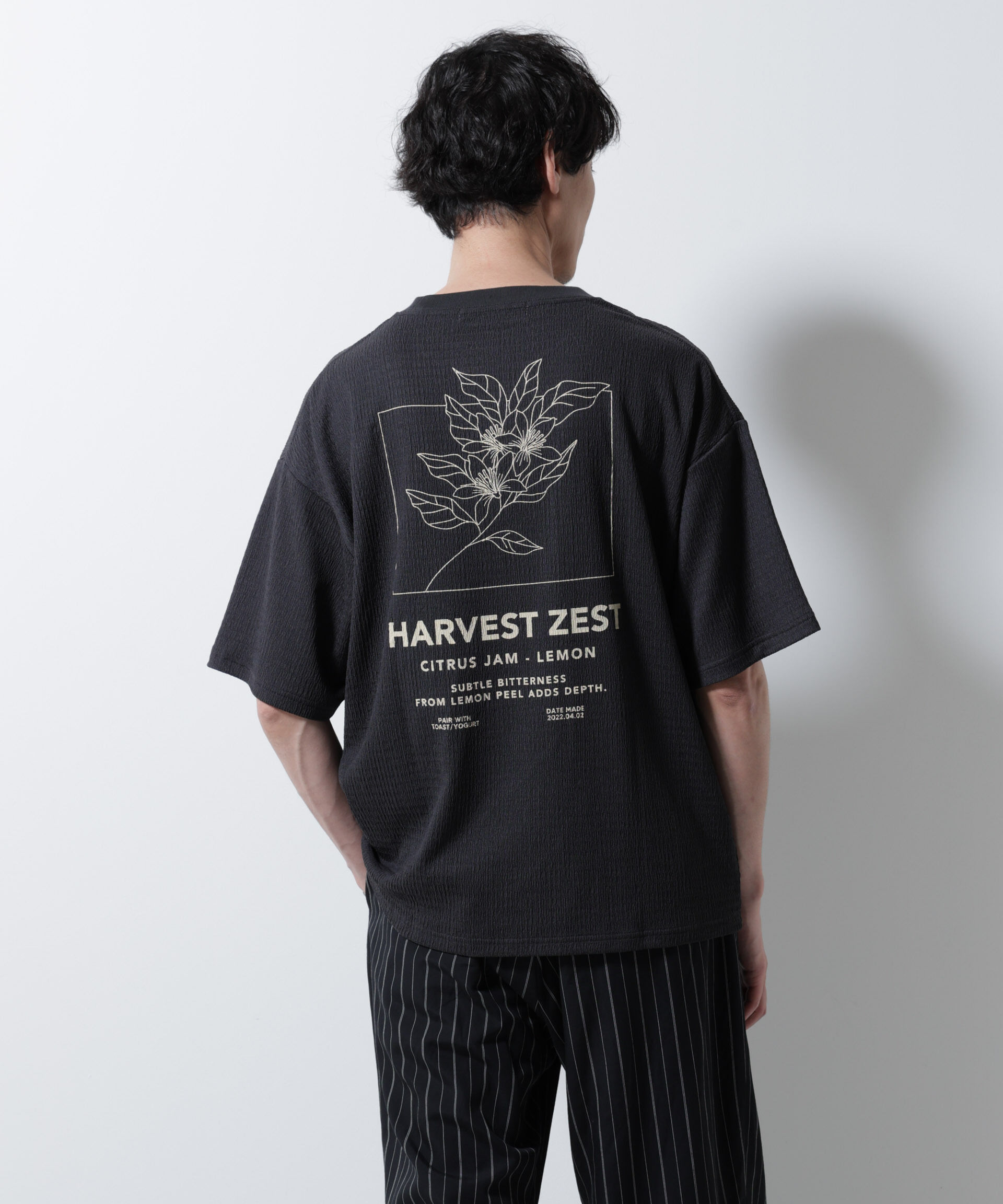 NANO universe「楊柳プリントTシャツ 半袖」|Tシャツ・カットソー|