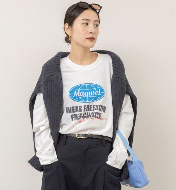 MAQWEL「【MAQWEL/マクウェル】ウォッシャブルEARTHガーメントダイロングスリーブ」|Tシャツ・カットソー|