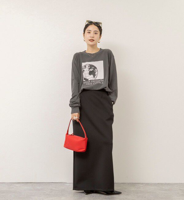 MAQWEL「【MAQWEL/マクウェル】ウォッシャブルEARTHガーメントダイロングスリーブ」|Tシャツ・カットソー|