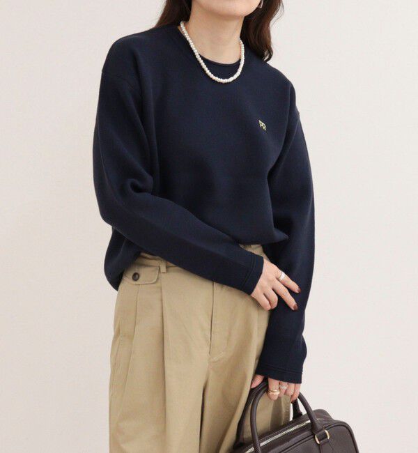 fredy emue「【WEB限定】FR刺繍スウェットニットプルオーバー」|ニット・セーター|