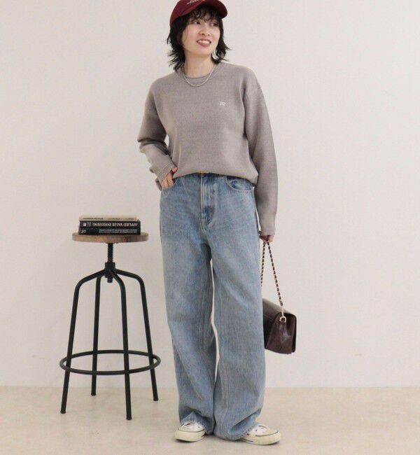 fredy emue「【WEB限定】FR刺繍スウェットニットプルオーバー」|ニット・セーター|