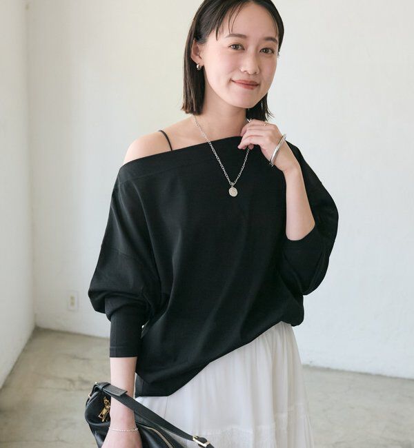  「【接触冷感/汗じみ防止】シアードルマンカットソー」|Tシャツ・カットソー|