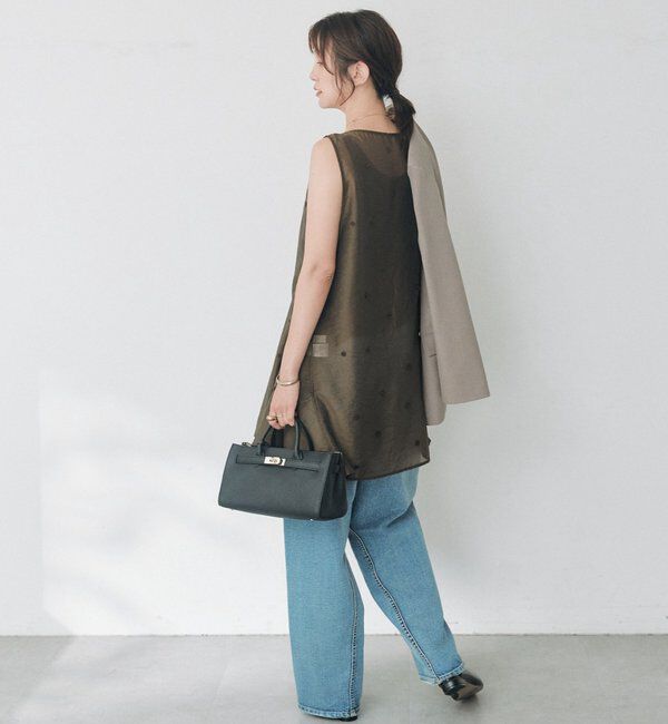  「【WEB限定】ドット刺繍シアーブラウス」|シャツ・ブラウス|