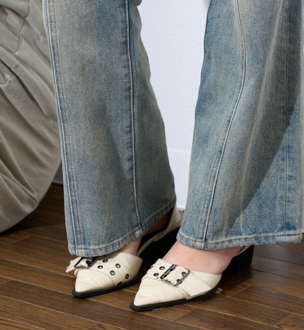  「【WEB限定】【HiNT】ベルトストラップミュールパンプス」|パンプス|