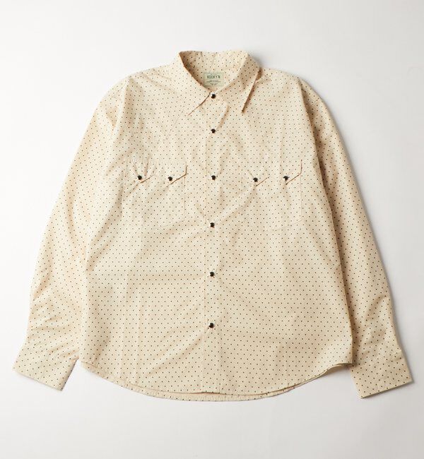  「【26AW LOOK掲載・KOOKY'N】SCORPION DOT L/Sシャツ」|シャツ・ブラウス|ベージュ