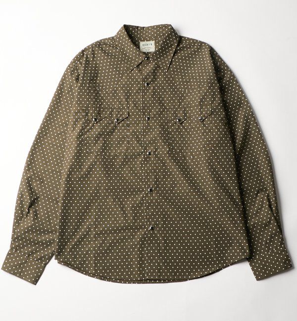  「【26AW LOOK掲載・KOOKY'N】SCORPION DOT L/Sシャツ」|シャツ・ブラウス|ブラウン
