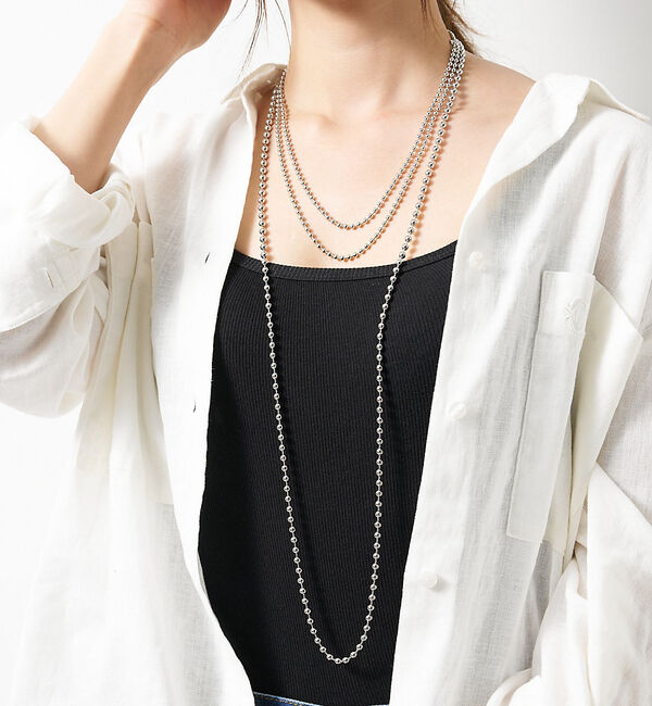collex「【dignif】【金属アレルギー対応】ボールチェーンネックレス5mm」|ネックレス|