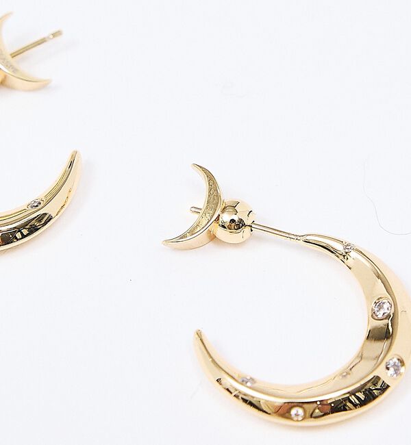 Rouge vif「【LILI CLASPE/リリクラスプ】LUNA EARRING ルナピアス」|ピアス|