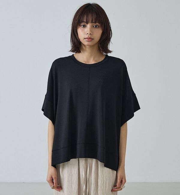 abahouse mavie「【二の腕カバー】スラブプルオーバー」|Tシャツ・カットソー|