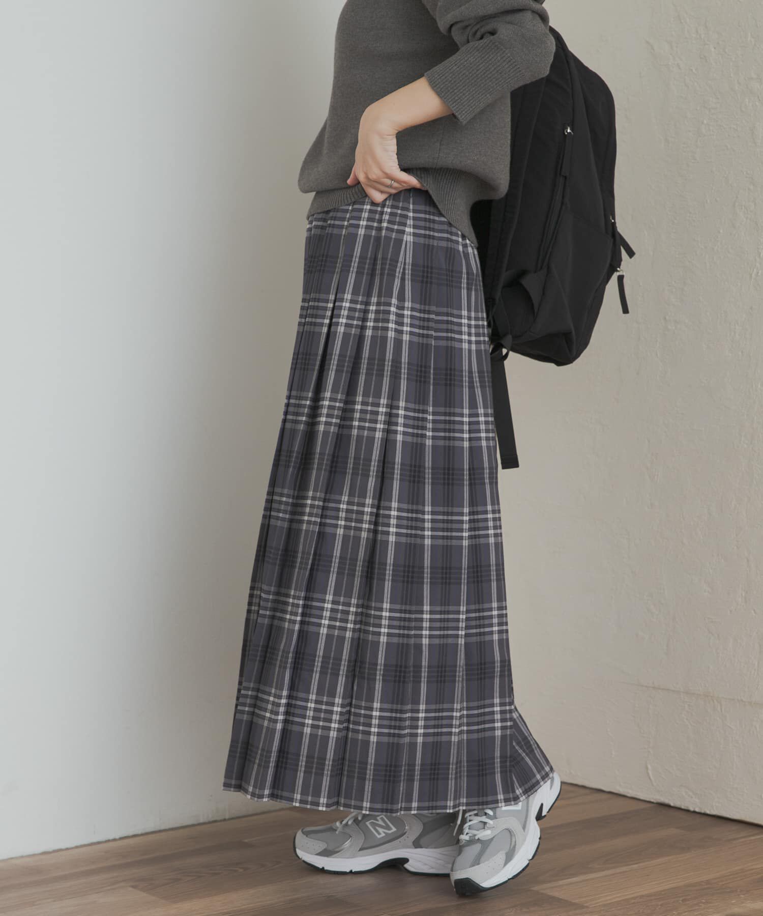 URBAN RESEARCH DOORS「『一部WEB限定カラー』チェックプリーツスカート」|スカート|