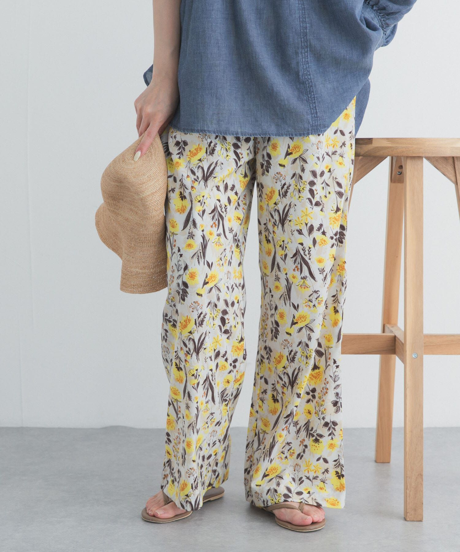 URBAN RESEARCH DOORS「『WEB/一部店舗限定カラー』フラワープリントイージーパンツ」|その他|