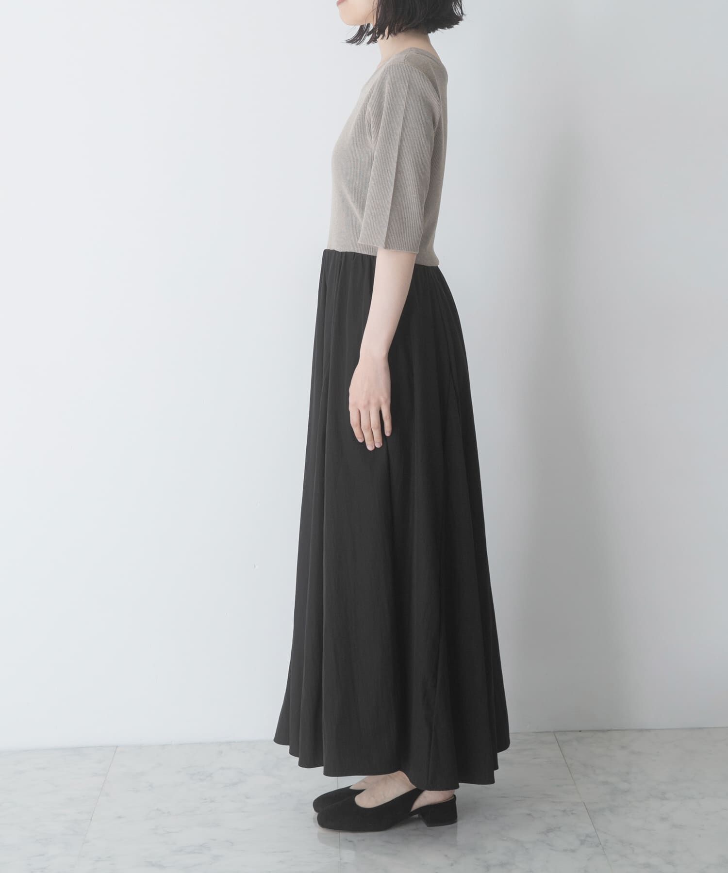 URBAN RESEARCH ROSSO「『一部WEB限定カラー』ニットドッキングワンピース」|ワンピース|