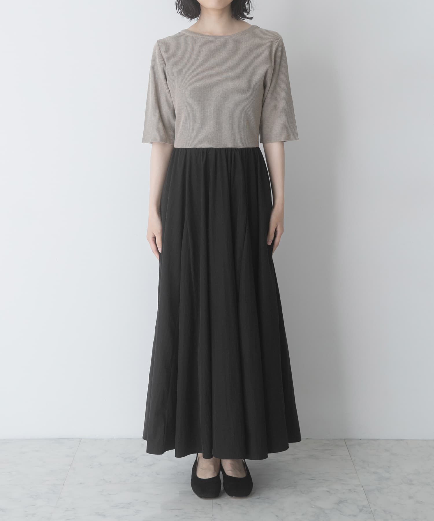 URBAN RESEARCH ROSSO「『一部WEB限定カラー』ニットドッキングワンピース」|ワンピース|
