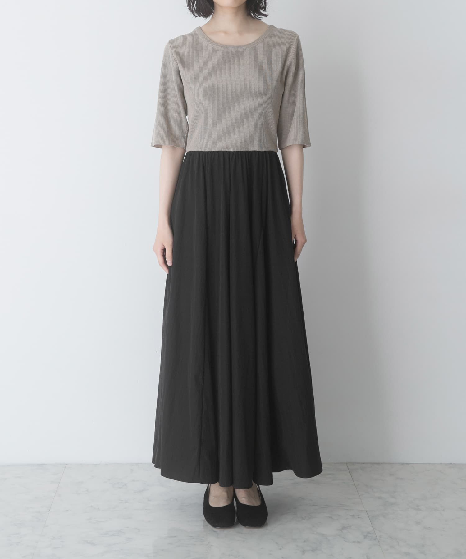 URBAN RESEARCH ROSSO「『一部WEB限定カラー』ニットドッキングワンピース」|ワンピース|