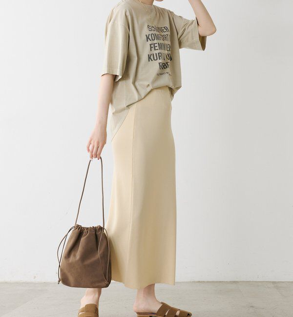  「オーガニックコットンロゴプリントT」|Tシャツ・カットソー|