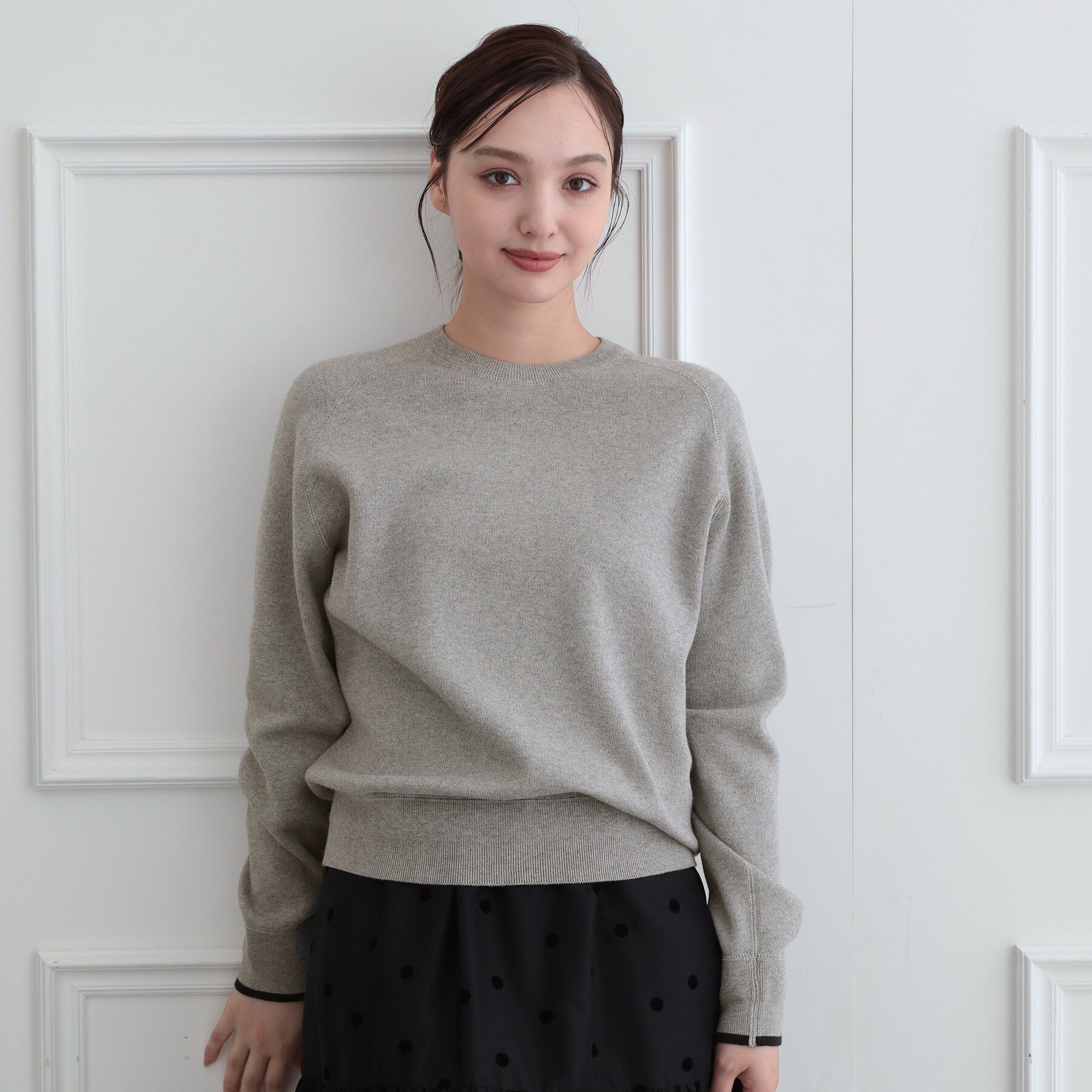 DRESSTERIOR「【6色展開】ウォッシャブルコットンカシミヤ混配色ニット」|ニット・セーター|