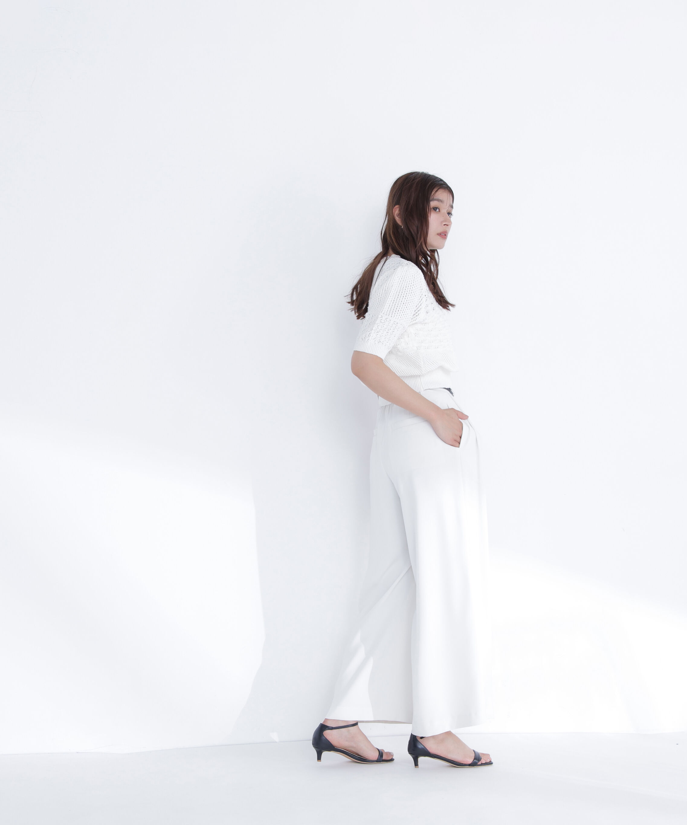  「フェイクレザーベルテッドパンツ」|その他|