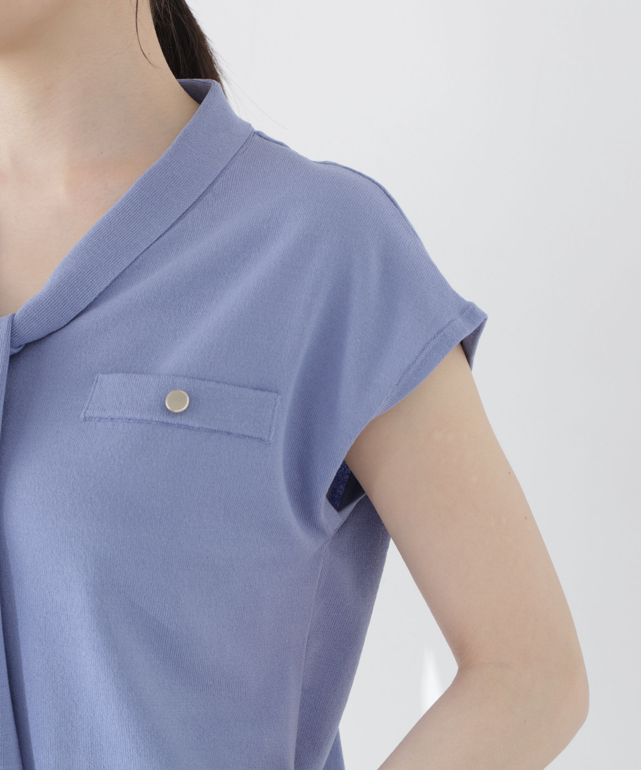PROPORTION BODY DRESSING「＜中川紅葉さん着用＞Vネックタイ付きニット」|ニット・セーター|
