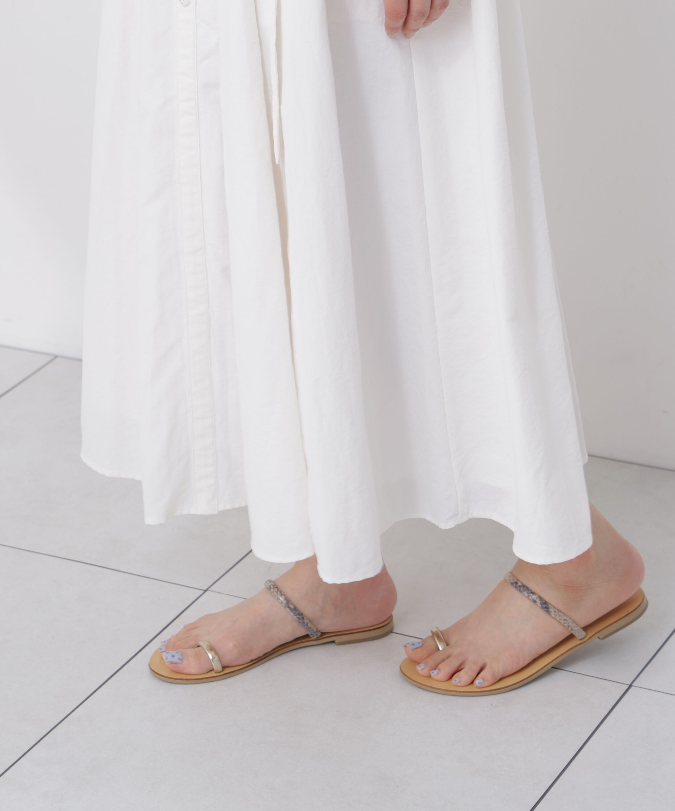 PROPORTION BODY DRESSING「＜中川紅葉さん着用＞フロントレースシャツワンピース」|ワンピース|