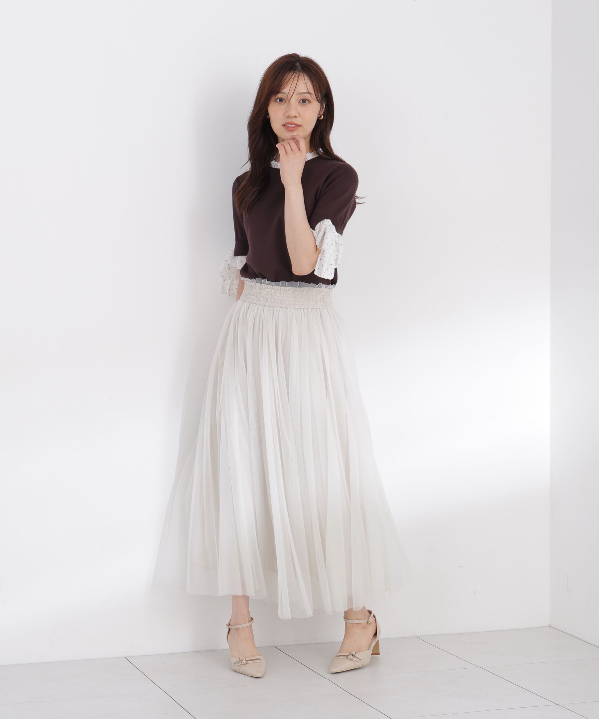 PROPORTION BODY DRESSING「リボンドッキングニット」|ニット・セーター|