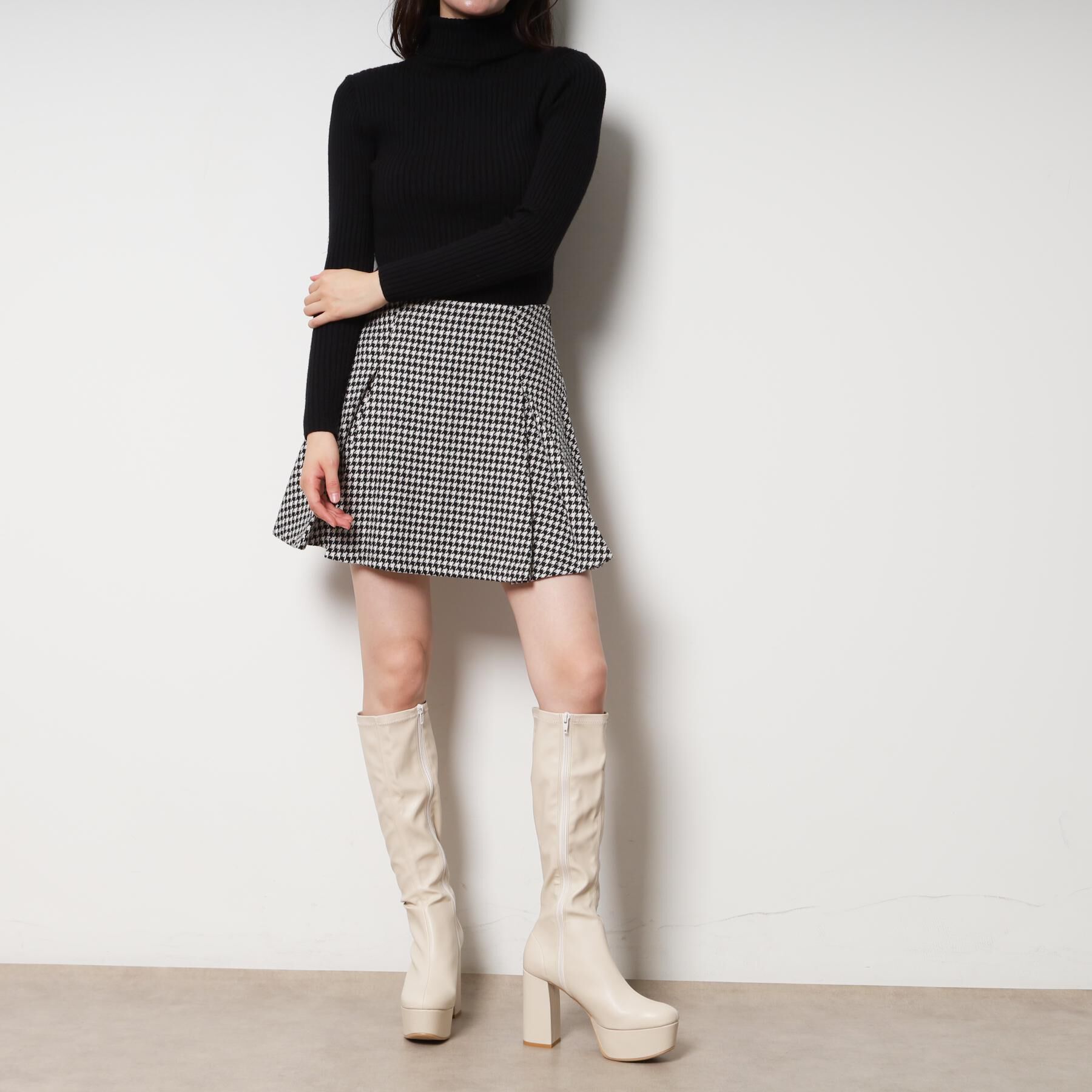 ESPERANZA「【ラク盛り/約12cm】ラク盛り厚底ロングブーツ」|ショートブーツ|