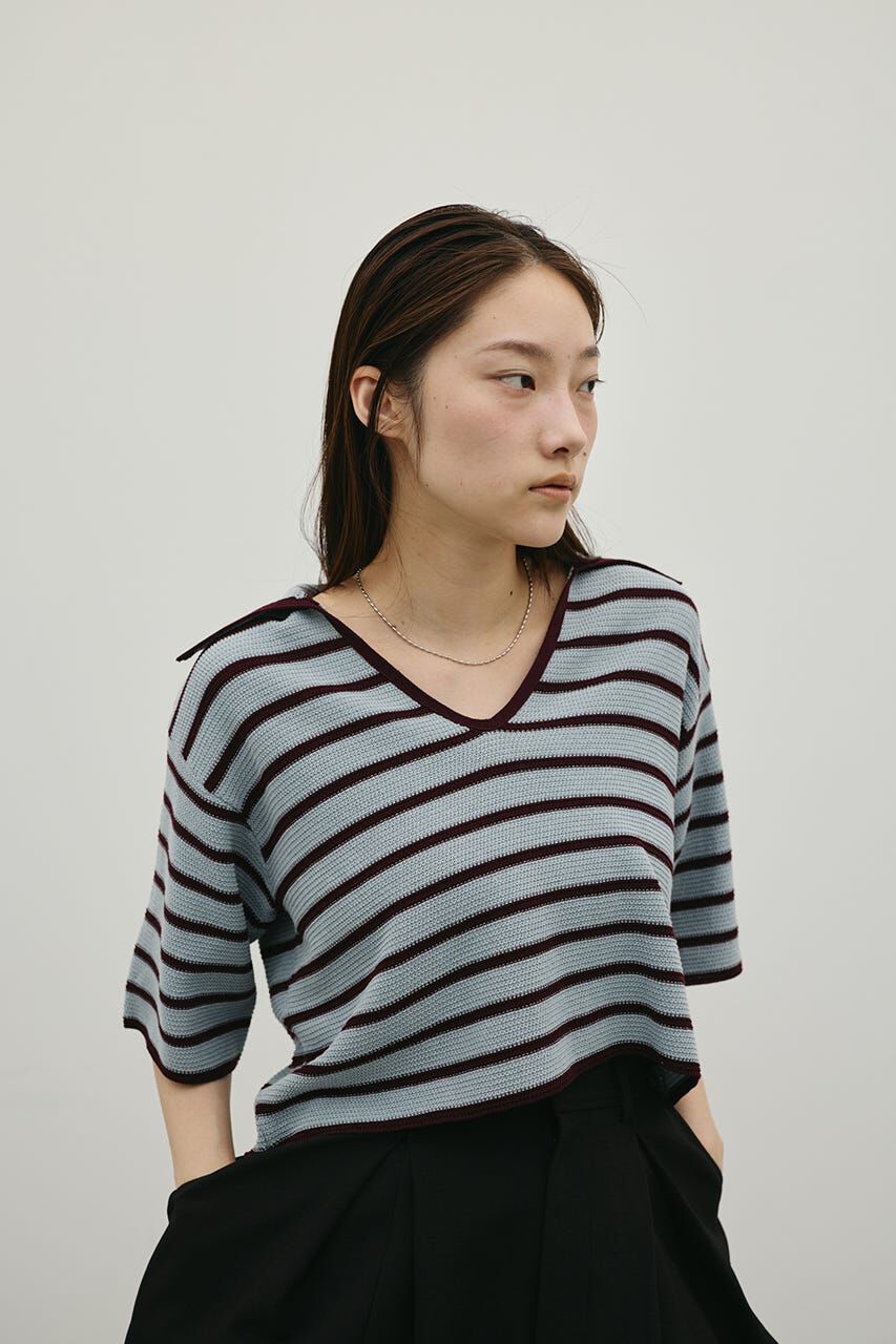 STYLEMIXER「スキッパーニットポロ」|ニット・セーター|