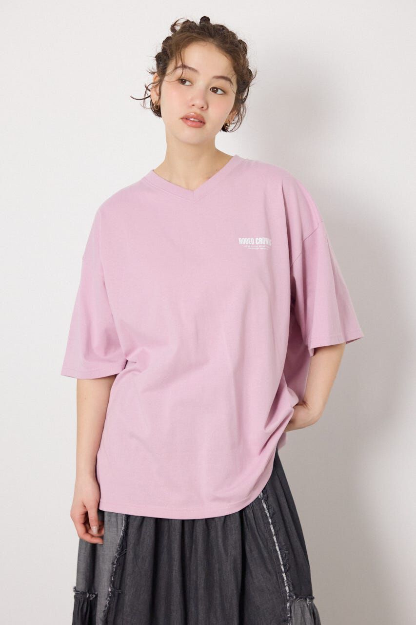 RODEO CROWNS「エンボスロゴVネックTシャツ」|Tシャツ・カットソー|