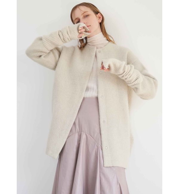 ELENDEEK「CN RACCOON MIX W CARDIGAN」|カーディガン|