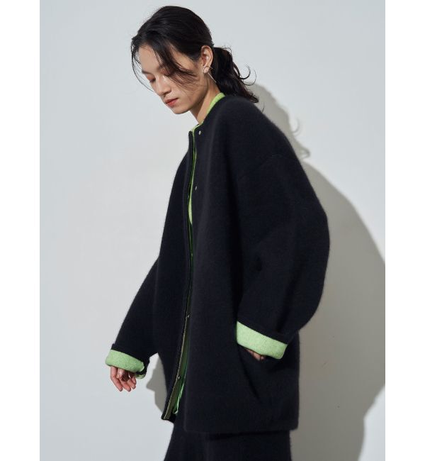 ELENDEEK「CN RACCOON MIX W CARDIGAN」|カーディガン|