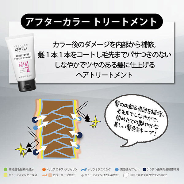  「スティーブンノル カラークチュール アフターカラー シャンプー&トリートメント」|シャンプー|
