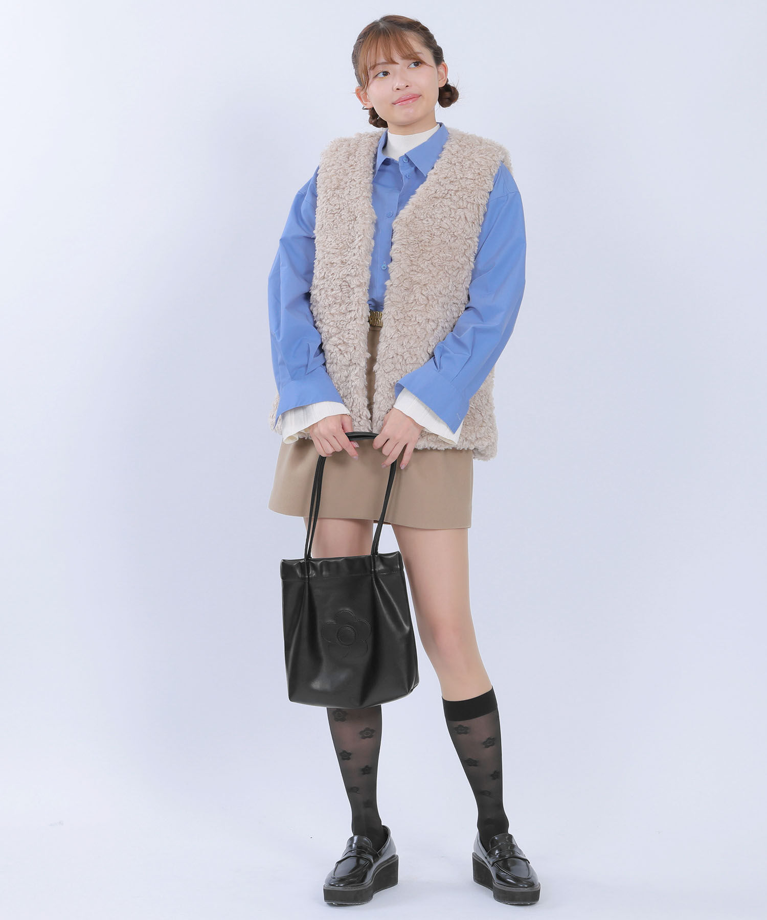 MARY QUANT「デイジーパッチソフト ミニトート」|トートバッグ|