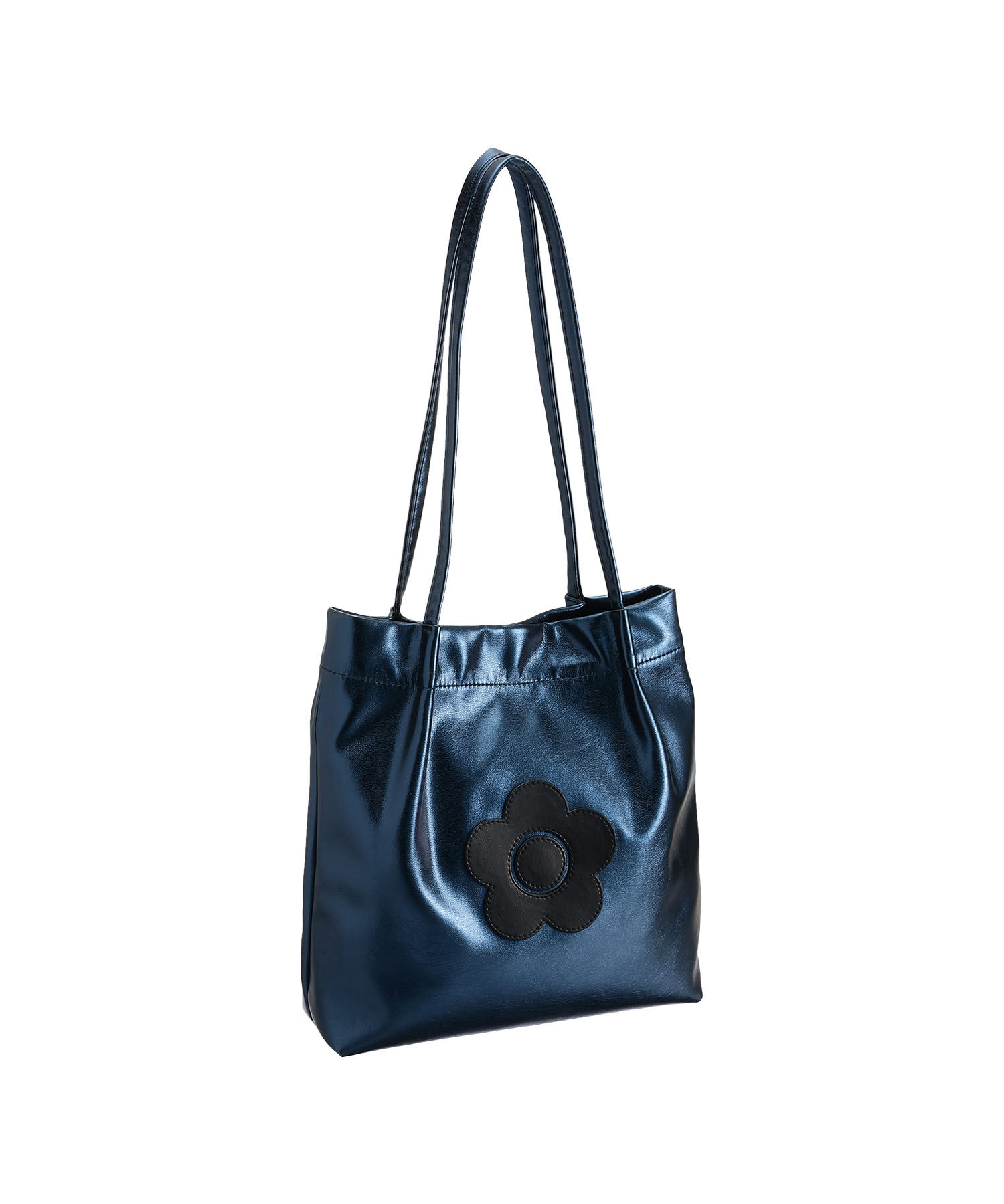 MARY QUANT「デイジーパッチソフト ミニトート」|トートバッグ|ネイビー
