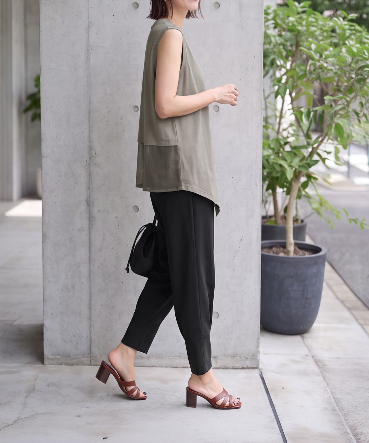 STYLE DELI「タックデザインクロップドパンツ」|その他|