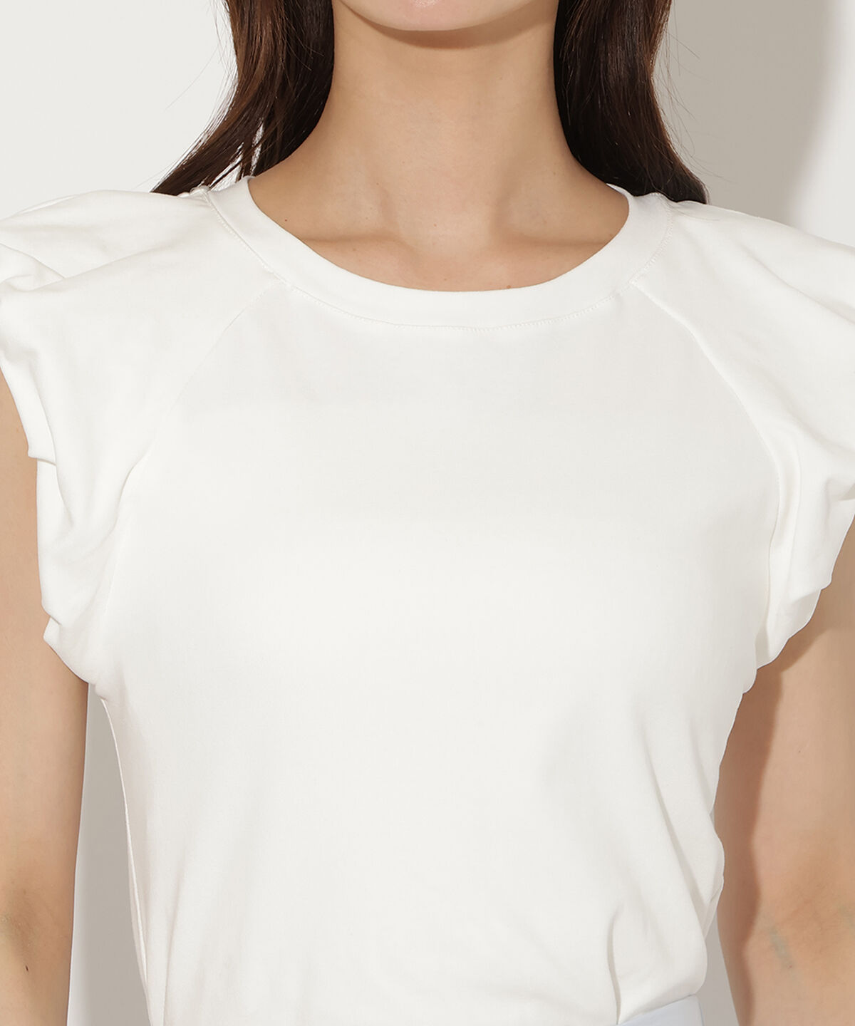 アンドクチュール「タックバルーンスリーブプルオーバー」|Tシャツ・カットソー|