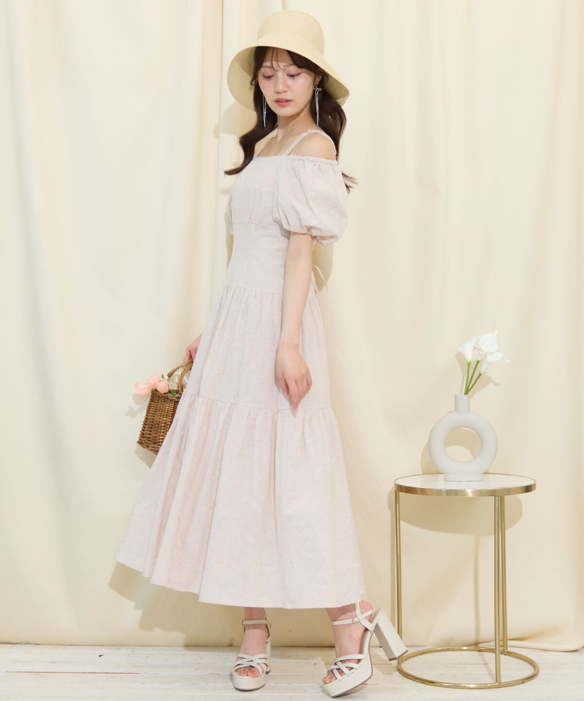 WILLSELECTION「2WAYスリーブコットンティアードワンピース」|ワンピース|